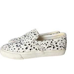 Madewell Sidewalk Slip on Shoe Cow Print Size 9.5